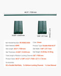 Chain Link Fence Slats 1.2m Green HDPE Privacy Bottom Lock