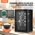 Watch Winder 4 Automatic Watches Black PU LED Light Mabuchi Motor