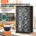 Watch Winder 6 Watches Automatic Japanese Motor LED Black PU