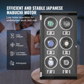 Watch Winder 6 Watches Automatic Japanese Motor LED Black PU