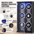 Watch Winder 6 Watches Automatic Japanese Motor LED Black PU
