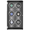Watch Winder 6 Watches Automatic Japanese Motor LED Black PU