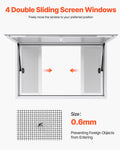 Concession Window 1346x838mm Aluminum Food Truck Service 4x Sliding