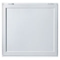 Concession Window, 91.4 x 91.4 cm Aluminum Alloy Food Truck Service Window with 4 Horizontal Sliding Screen Windows & Awning Door & Drag Hook, Serving Window for Food Trucks Concession Trailers
