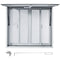 Concession Window 91.4cm Aluminum Food Truck Service+Awning Door
