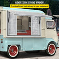 Concession Window 91.4cm Aluminum Food Truck Service+Awning Door