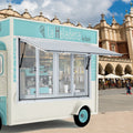Concession Window 91.4cm Aluminum Food Truck Service+Awning Door