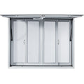 Concession Window, 48 x 36 inch, Aluminum Alloy Food Truck Service Window with 4 Horizontal Sliding Screen Windows & Awning Door & Drag Hook, Serving Window for Food Trucks Concession Trailers