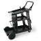 Welding Cart, 3-Tier Welder Cart Heavy Duty with 400 Lbs Weight Capacity, 360° Swivel Wheels, Tank Storage Safety Chains, Rolling MIG Welder Cart for TIG, ARC, MMA, Plasma Cutter Welding Machine