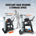 Welding Cart, 3-Tier Welder Cart Heavy Duty with 400 Lbs Weight Capacity, 360° Swivel Wheels, Tank Storage Safety Chains, Rolling MIG Welder Cart for TIG, ARC, MMA, Plasma Cutter Welding Machine