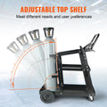 Welding Cart 3-Tier Heavy Duty 400kg Tank Storage 360° Swivel