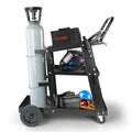 Welding Cart 3-Tier Heavy Duty 400kg Tank Storage 360° Swivel