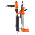Diamond Core Drilling Machine, 200 mm Drilling Diameter, 2-in-1 Handheld & Stand-Mount Dry and Wet Concrete Core Drill Rig with 4 Bits, 1000/2250 RPM 2-Speed, for Concrete Brick Stone, 1500W