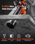 Diamond Core Drill 200mm Handheld Stand 1500W Concrete Brick Stone