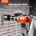 Diamond Core Drill 4in 1500W Wet Concrete Handheld 1100-2400RPM