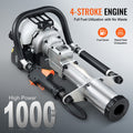 37.77cc Gas Powered T Post Driver 4-Stroke Fence Piling 3 Head