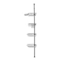 Shower Caddy Tension Pole 42-114cm Rust-Proof Stainless Steel Corner
