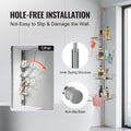 Shower Caddy Tension Pole 42-114cm Rust-Proof Stainless Steel Corner