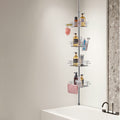 Shower Caddy Tension Pole 42-114cm Rust-Proof Stainless Steel Corner
