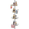Shower Caddy Tension Pole 42-114cm Rust-Proof Stainless Steel Corner