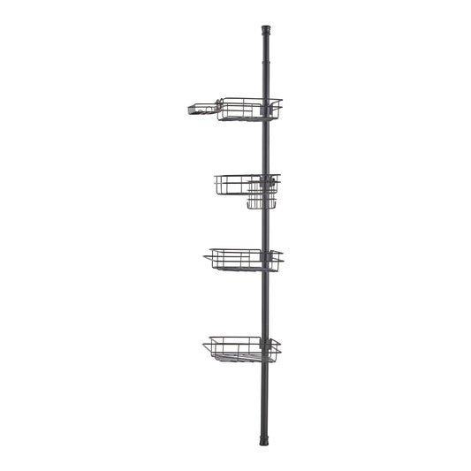 Shower Corner Caddy Tension Pole 42-114cm Rust-Proof Adjustable