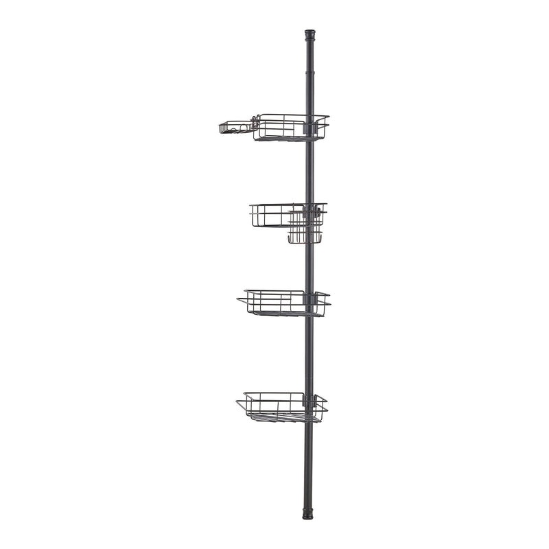 Shower Corner Caddy Tension Pole 42-114cm Rust-Proof Adjustable