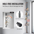 Shower Corner Caddy Tension Pole 42-114cm Rust-Proof Adjustable