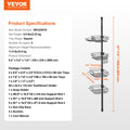 Shower Corner Caddy Tension Pole 42-114cm Rust-Proof Adjustable