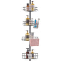 Shower Corner Caddy Tension Pole 42-114cm Rust-Proof Adjustable