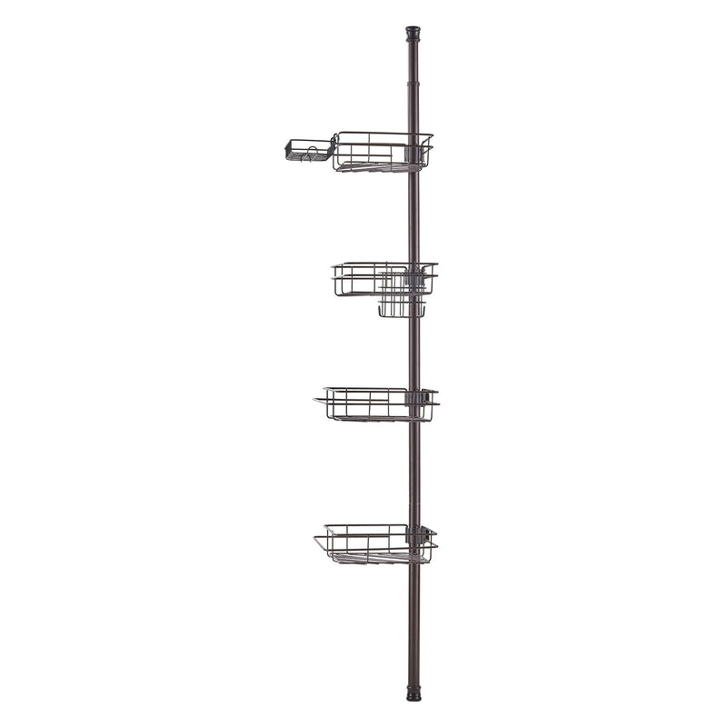 Shower Corner Caddy Tension Pole 42-114cm Rust-Proof Adjustable