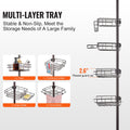 Shower Corner Caddy Tension Pole 42-114cm Rust-Proof Adjustable