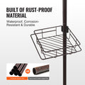 Shower Corner Caddy Tension Pole 42-114cm Rust-Proof Adjustable
