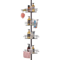 Shower Corner Caddy Tension Pole 42-114cm Rust-Proof Adjustable