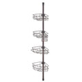 Shower Corner Caddy Tension Pole 56-114cm Rust-Proof Adjustable