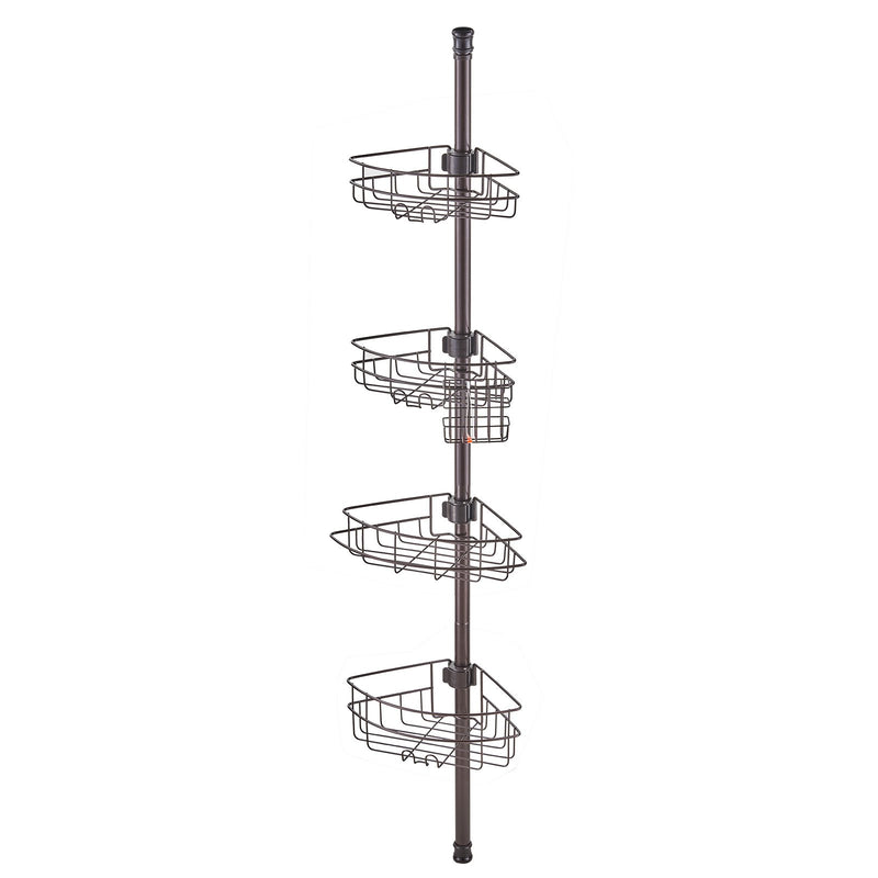 Shower Corner Caddy Tension Pole 56-114cm Rust-Proof Adjustable