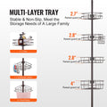 Shower Corner Caddy Tension Pole 56-114cm Rust-Proof Adjustable