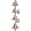 Shower Corner Caddy Tension Pole 56-114cm Rust-Proof Adjustable