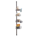 Shower Corner Caddy Tension Pole 56-114cm Rust-Proof Adjustable