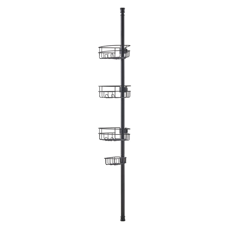Shower Corner Caddy Tension Pole 39-125cm Rust-Proof Adjustable