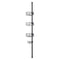 Shower Corner Caddy Tension Pole 39-125cm Rust-Proof Adjustable