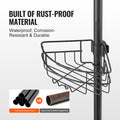 Shower Corner Caddy Tension Pole 39-125cm Rust-Proof Adjustable