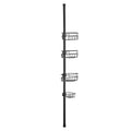 Shower Corner Caddy Tension Pole 39-125cm Rust-Proof Adjustable