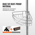 Shower Corner Caddy Tension Pole 39-125cm Rust-Proof Adjustable