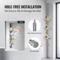 Shower Corner Caddy Tension Pole 39-125cm Rust-Proof Adjustable