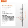 Shower Corner Caddy Tension Pole 39-125cm Rust-Proof Adjustable