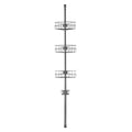 Shower Corner Caddy Tension Pole 39-125cm Rust-Proof Adjustable