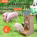 Hog Feeder 2.2 Bushel Metal Double Door Pig Feeder 5 Hogs