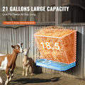 Goat Hay Feeder 21 Gallon Wall Mounted Steel Livestock Hay Grain Rack