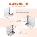 Goat Hay Feeder 21 Gallon Wall Mounted Steel Livestock Hay Grain Rack