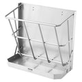 Goat Hay Feeder 21 Gallon Wall Mounted Steel Livestock Hay Grain Rack